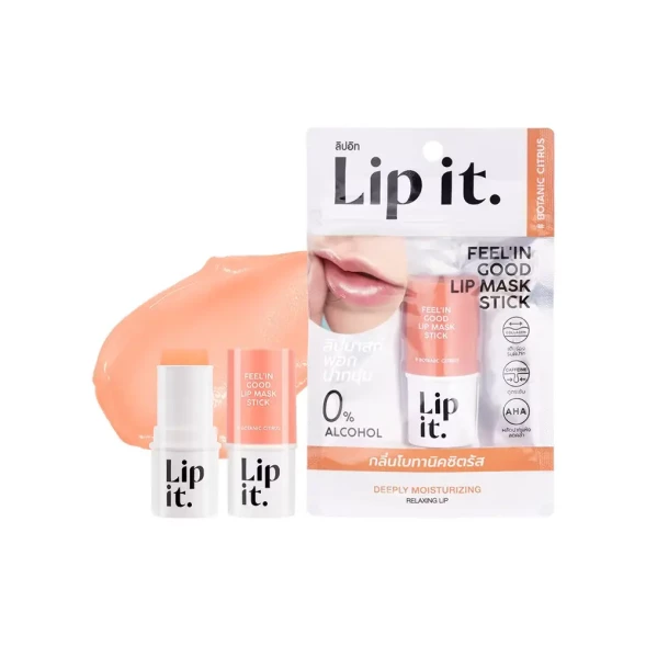 Восстанавливающая маска-бальзам для губ Lip It Feel In Good Lip Mask Stick # Botanic Citrus 5.5 гр