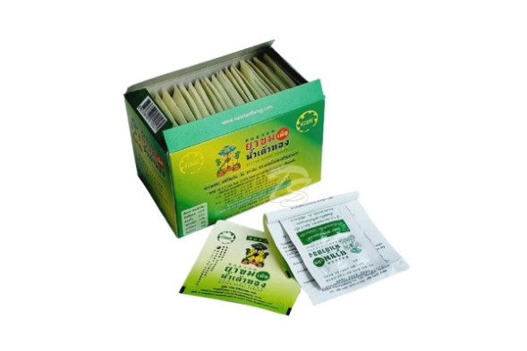 (УПАКОВКА 25 ШТ*4 ТАБЛ) Травяные тайские таблетки против простуды, лихорадки и интоксикации от  Namtaothong Bitter Herbs Tablet