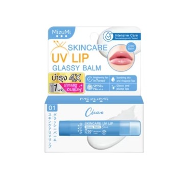 Бальзам для губ с SPF 50+ Mizumi Skincare UV Lip Glassy Balm Clear 3.5гр