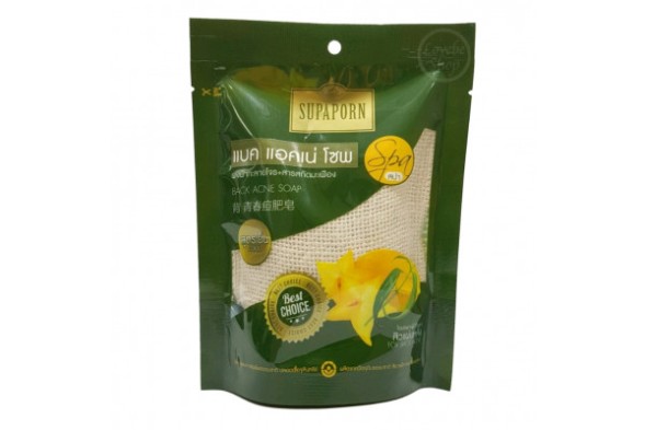 Спа-мыло &amp;quot;от Акне&amp;quot; с карамболой в мешочке из люфы Isika By Supaporn, 70 гр