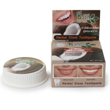 Натуральная зубная паста с маслом кокоса &amp;quot;Herbal Clove Toothpaste (Coconut Oil Formula)&amp;quot; от Bio Way, 25 гр