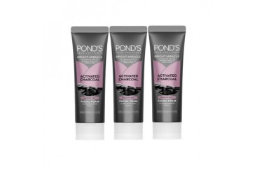 Пенка для умывания Pond&amp;#039;s Bright Miracle Activated Charcoal Facial Foam 50 гр x 3 шт