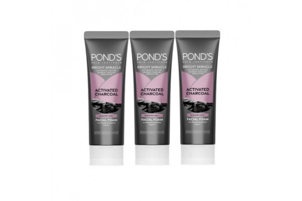 Пенка для умывания Pond&amp;#039;s Bright Miracle Activated Charcoal Facial Foam 50 гр x 3 шт