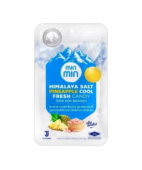 Освежающие конфеты Min Min Гималайская соль и Ананас 21 гр