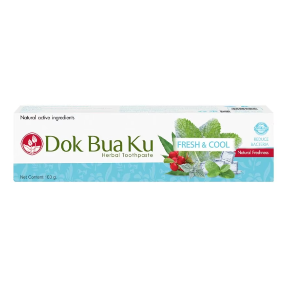 Twin Lotus Fresh &amp;amp; Cool Herbal Toothpaste  100 g.