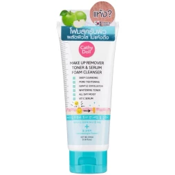 Пена 2 в 1: снятие макияжа и сыворотка для осветления кожи от Cathy Doll, Makeup remover toner &amp;amp; serum foam cleanser, 100 мл