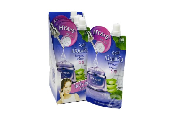 Увлажняющий гель для лица и тела с Алоэ Вера, Центеллой  от Inn Beauty  Hya-Aloe Cica Bright Gel 50 гр x 6  шт (Упаковка)