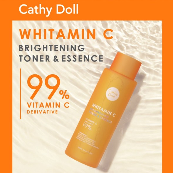 Осветляющий тонер-эссенция для лица с Витамином С от Cathy Doll Whitamin C Brightening Toner &amp;amp; Essence 300 ml