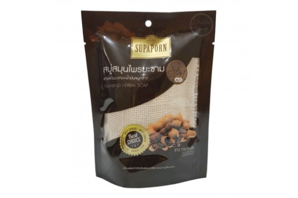 Спа-мыло «Тамаринд» в мешочке из люфы Isika By Supaporn, 70 гр