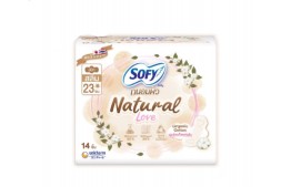 Прокладки с хлопком Sofy Natural Love 23 см с крылышками, 14 шт