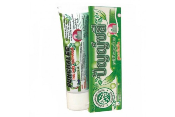 Зубная паста на тайских травах от Punchalee в тубе, Thai Herb Toothpaste, 80 гр