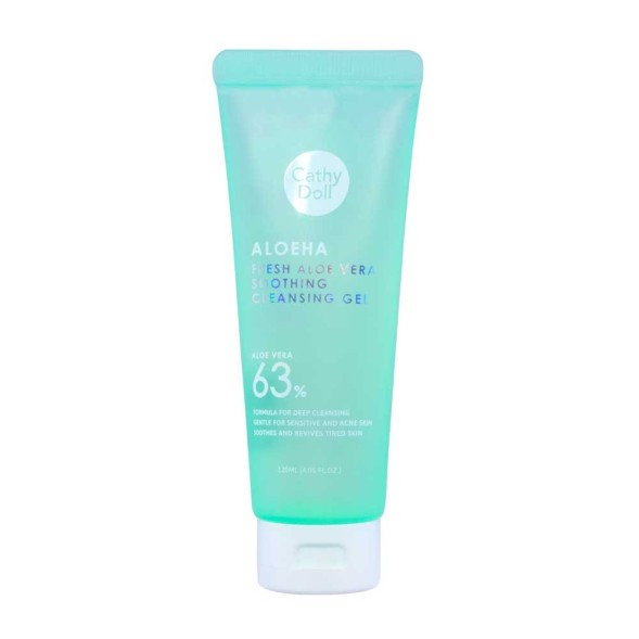 Успокаивающий, очищающий гель для умывания Алоэ Вера от Cathy Doll, Aloe Ha Fresh Aloe Vera Soothing Cleansing Gel, 120 мл