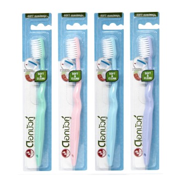 Зубная щётка с мягкой ультратонкой щетиной Twin Lotus Soft and Clean