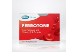 Капсулы от анемии и железодефицита Ferrotone Mega We Care 10 капсул
