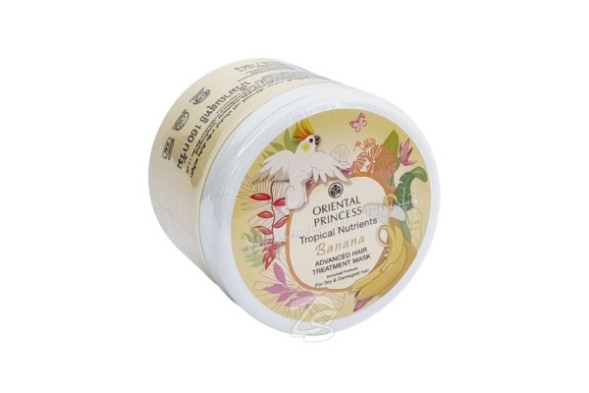 Восстанавливающая маска для сухих и поврежденных волос с экстрактом банана от  Oriental Princess Tropical Nutrients Banana Advance Hair Treatment Mask 160 гр.