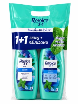 Rejoice Anti-Dandruff Menthol — набор шампунь 3-в-1 против перхоти + кондиционер с ментолом, 370 мл + 370 мл