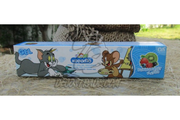 Детская зубная паста «Фруктовая» от Kodomo, Bubble Fruit Flavor Toothpaste For Kids, 40 гр