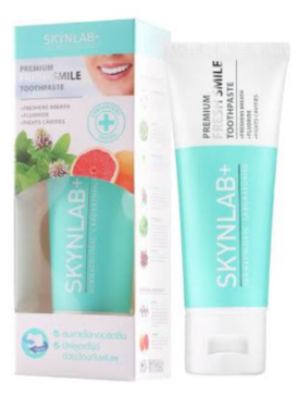 Премиальная освежающая растительная зубная паста от Skynlab, Premium Fresh Smile Toothpaste, 50 гр