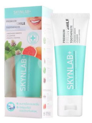 Премиальная освежающая растительная зубная паста от Skynlab, Premium Fresh Smile Toothpaste, 50 гр