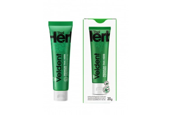 Отбеливающая зубная паста Veldent Premium Thai Herb на основе тайских трав от зубного налёта от кофе и чая 20 гр