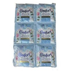 (Упаковка 24шт) Кондиционер для стирки белья Comfort Beauty perfume softener Baby Powder and Innocent Peony 17 мл x 24 шт