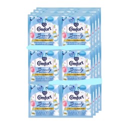 (Упаковка 24шт) Кондиционер для стирки белья Comfort Beauty perfume softener Baby Powder and Innocent Peony 17 мл x 24 шт