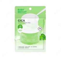 Желейные пэды с центеллой азиатской для проблемной кожи Baby Bright Cica Jelly Toner Pad 8 шт