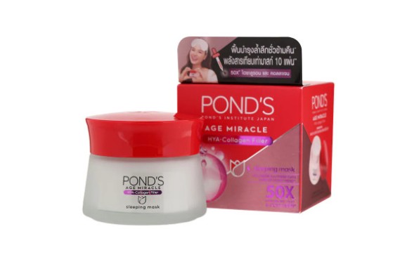 Ночная Антивозрастная чудо-маска с наполнителем коллагеном от POND&amp;#039;S Age Miracle HYA-Collagen Filler Sleeping Mask 50 гр