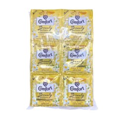 (Упаковка 24 шт) Кондиционер для стирки белья Comfort Beauty perfume softener Daisy and Lily 17 мл x 24 шт