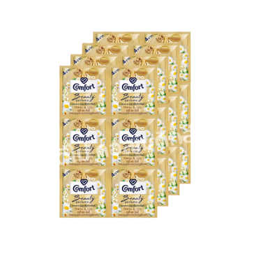 (Упаковка 24 шт) Кондиционер для стирки белья Comfort Beauty perfume softener Daisy and Lily 17 мл x 24 шт