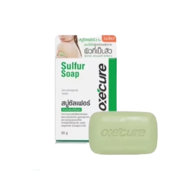 Мыло с серой для проблемной кожи Oxecure Sulfur Soap 30 гр