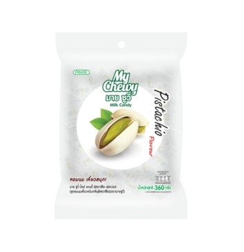 Жевательные молочные конфеты со вкусом Фисташки My Chewy (100 шт) 360 гр