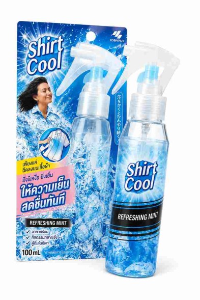 Kobayashi Shirt Cool Spray — охлаждающий спрей для одежды, аромат Refreshing Mint, 100 мл