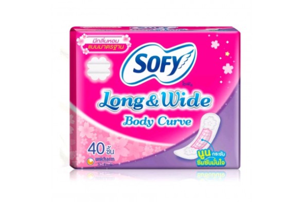 Ежедневные прокладки Sofy Long and Wide Длинные и Широкие для активного дня 40 шт