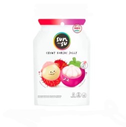 Жевательное желе из конжака Sunsu со вкусом Рамбутан и Мангостин 96 гр