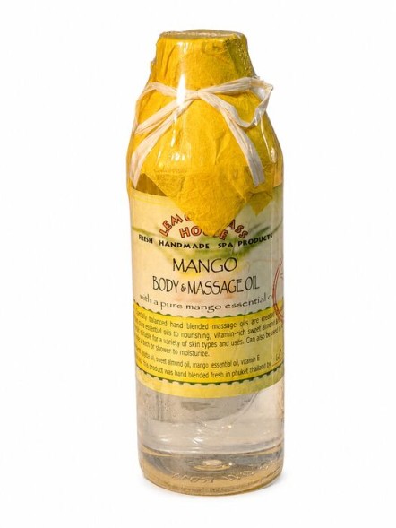 Массажное масло для тела Lemongrass House Mango с эфирным маслом манго, жожоба и сладким миндалём, 250 мл