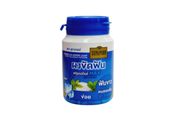 Зубной порошок формула для удаления желтизны зубов от чая и кофе от Supaporn Streblus Asper Leaf Tooth Polishing Power 90g