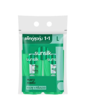 Sunsilk Healthier &amp;amp; Long — шампунь 325 мл + кондиционер 300 мл, комплект с биотином, эластином и витамином B5