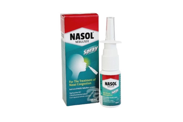Эффективный спрей  для облегчения симптомов насморка от Nasol Nebuliser Spray 15 мл