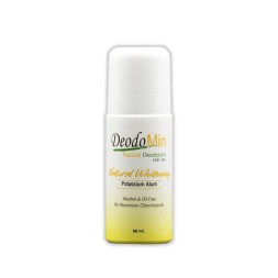 Роликовый дезодорант для защиты и осветления от DeodoMin Deodorant Roll-On Natural Whitening (Yellow) 60 мл