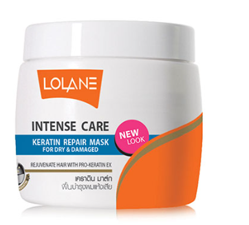 Интенсивная маска с кератином для восстановления поврежденных волос (Голубая линия) от Lolane, Intense care keratin repair Mask for dry &amp;amp; damaged hair in general  (blue line), 200 гр