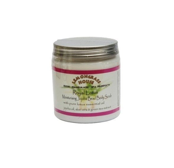 Скраб для тела с гранулами жожоба &amp;quot;Королевский Лотос&amp;quot; Lemongrass House Royal Lotus Moisturizing Jojoba Bean Body Scrub 300 гр