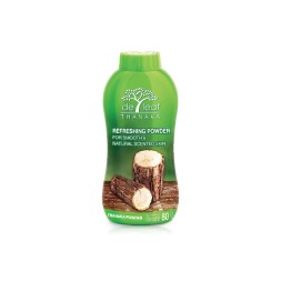Освежающая тальковая пудра Deleaf Thanaka Refreshing Talcum Powder 100 g — контроль влажности и комфорт кожи