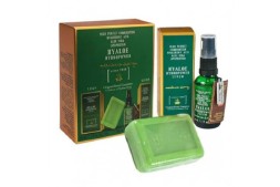 Набор: сыворотка и мыло для лица с Алоэ-вера и гиалуроновой кислотой от Madame Heng, Hyaloe Hydro Power (Soap+Serum), 100 гр и 30 мл