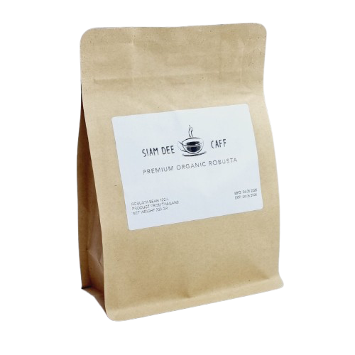 Кофе в зернах робуста 100% средней обжарки Siam Dee Caff Premium Organic Robusta 200g