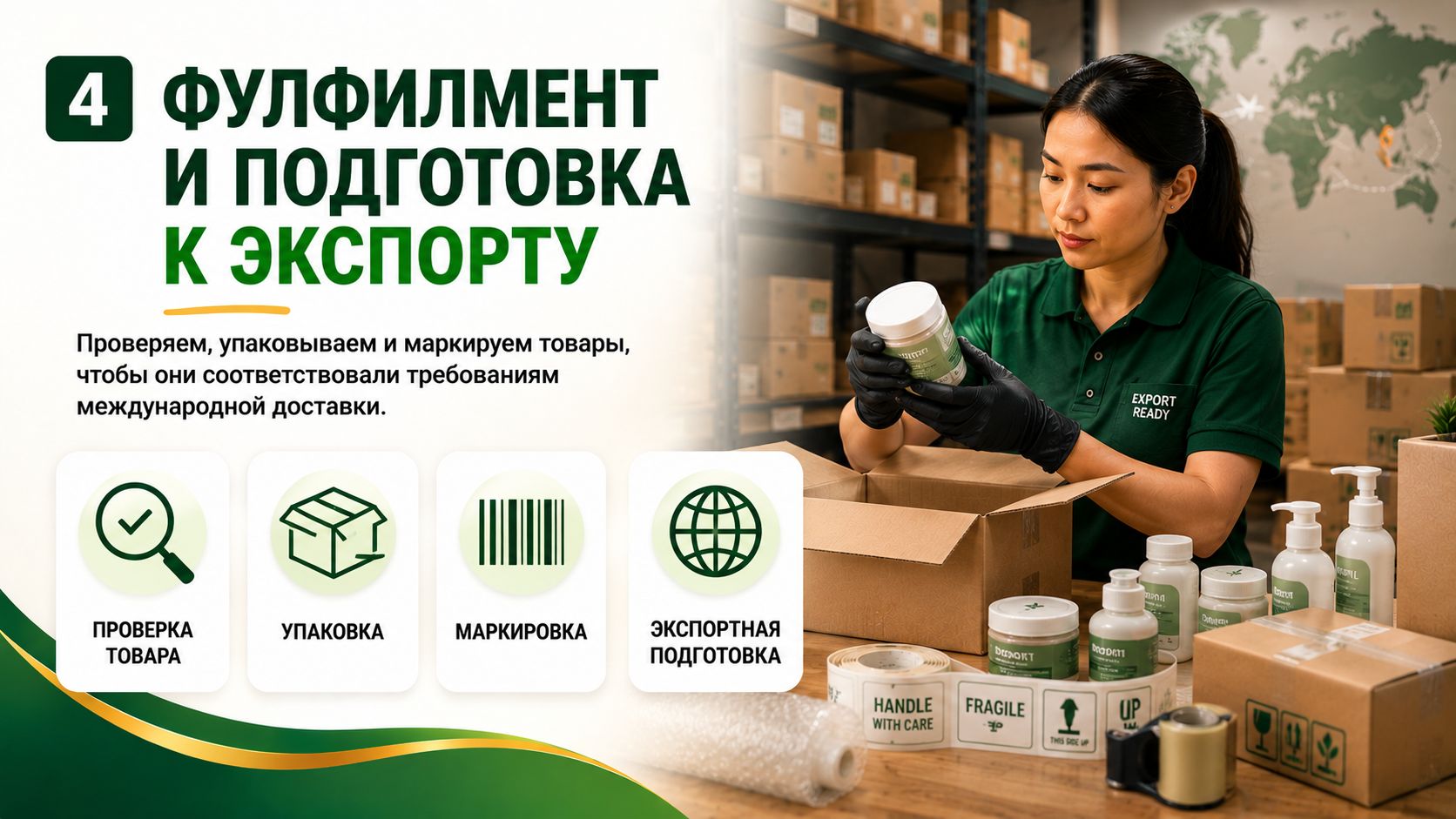 Фулфилмент и подготовка к экспорту