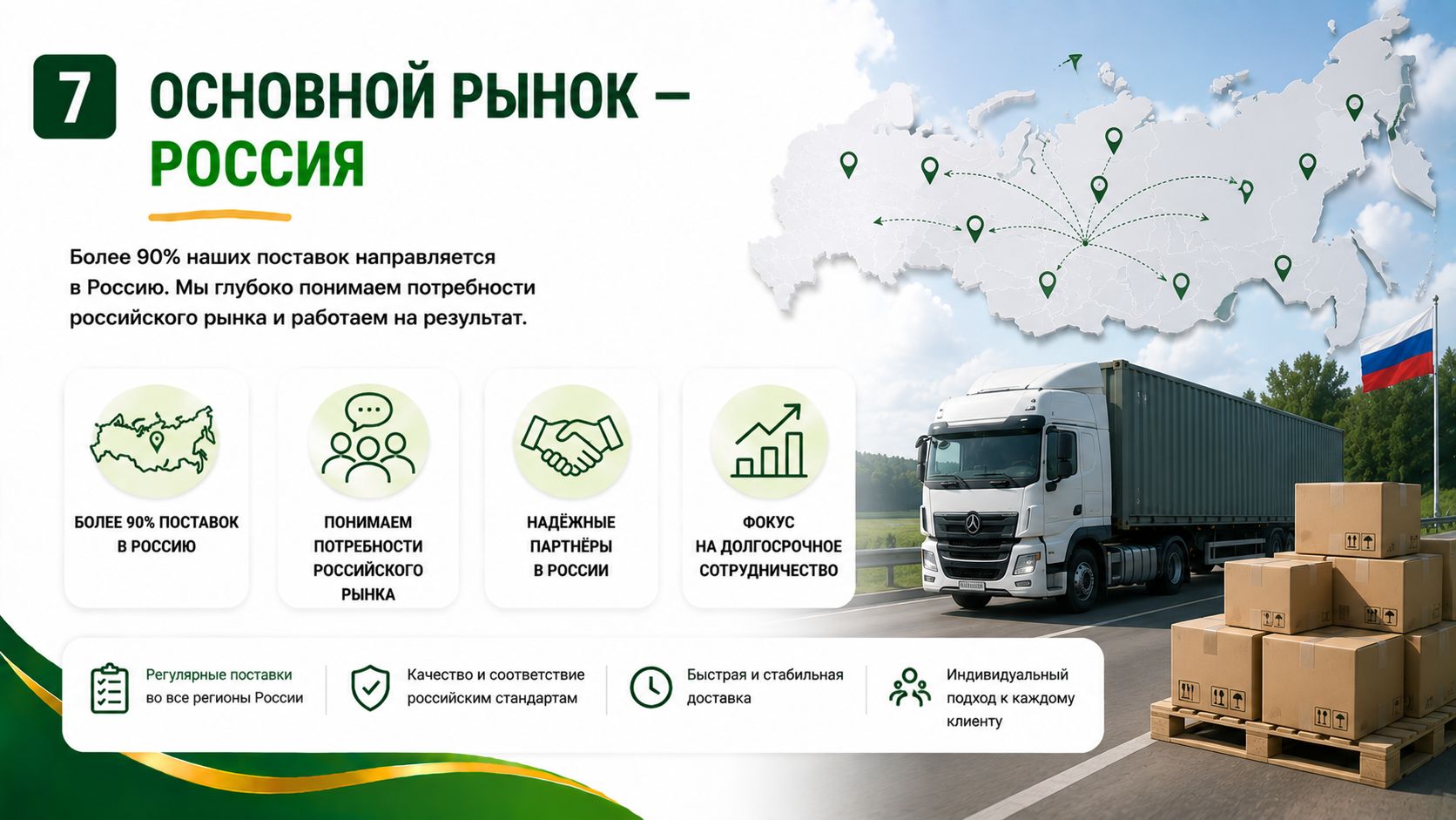 Основной опыт работы связан с российским рынком