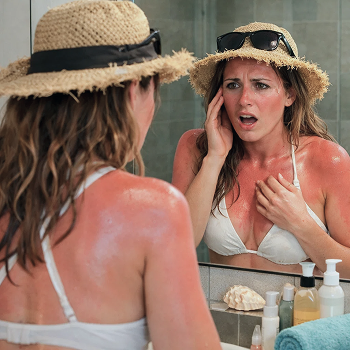 Первая помощь при солнечном ожоге